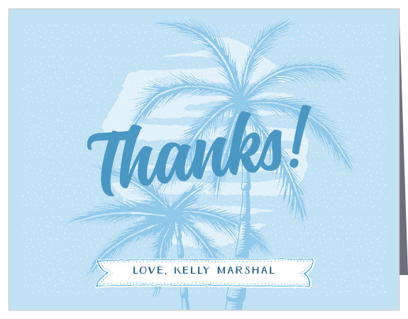 Beachside Boy Baby Shower Thank You Cards
