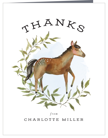 Horsing Around Baby Shower Thank You Cards