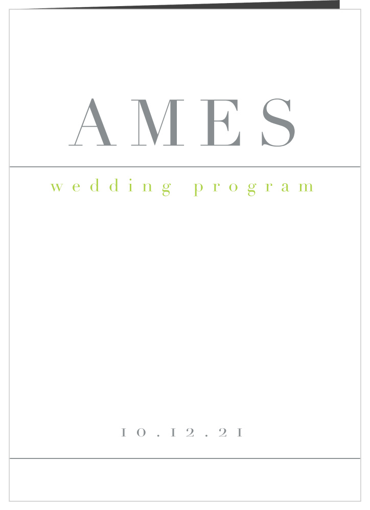 Sophisticated Photo Wedding Programs