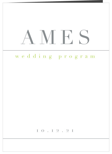 Sophisticated Photo Wedding Programs