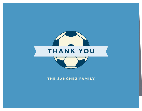 Little Kicker Baby Shower Thank You Cards