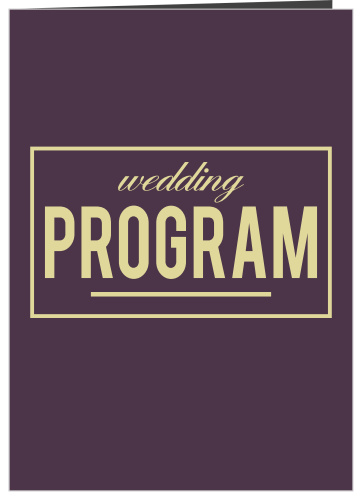 The Golden Rings Wedding Programs are a perfect match to the rest of The Golden Rings wedding suite.