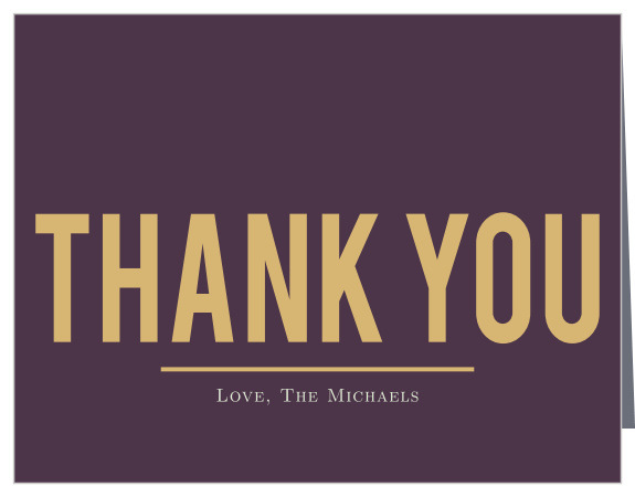 Add a little sparkle to your gratitude with the Golden Rings Thank You card. Customize all the colors and fonts perfectly to your liking!