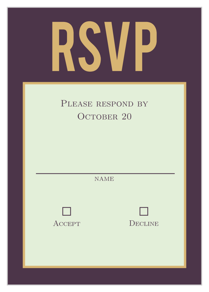 Golden Rings Response Cards