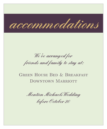Golden Rings Accommodation Cards