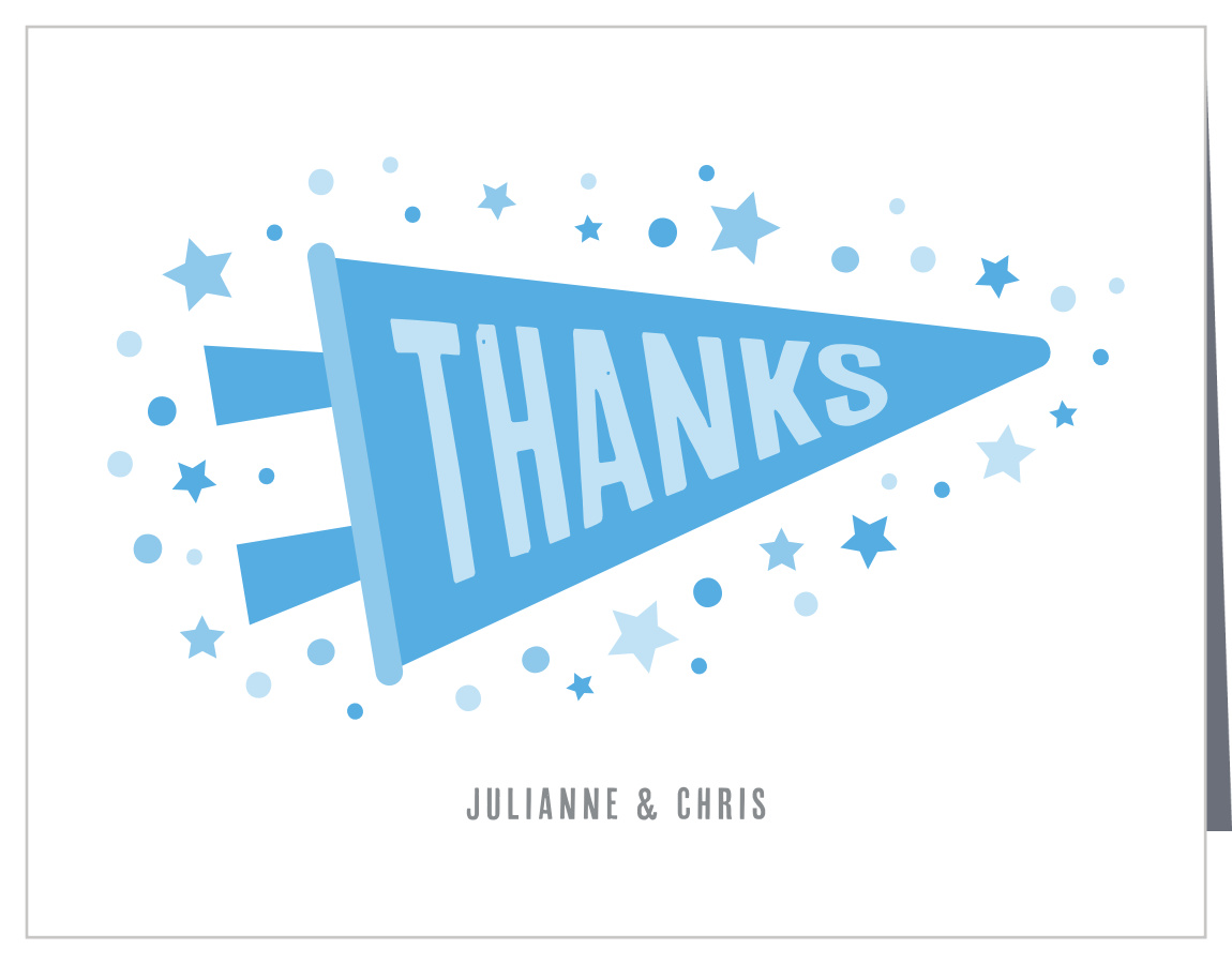 Soccer Boy Baby Shower Thank You Cards
