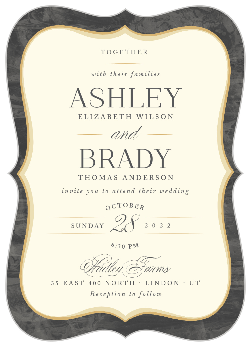 Dark Fairytale Wedding Invitations
