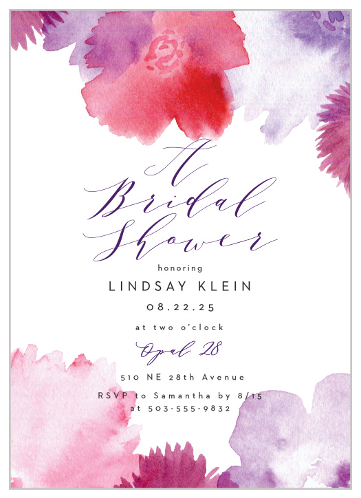 Get your friends and family together to celebrate the bride-to-be with our Tropical Splash Bridal Shower Invitations. 