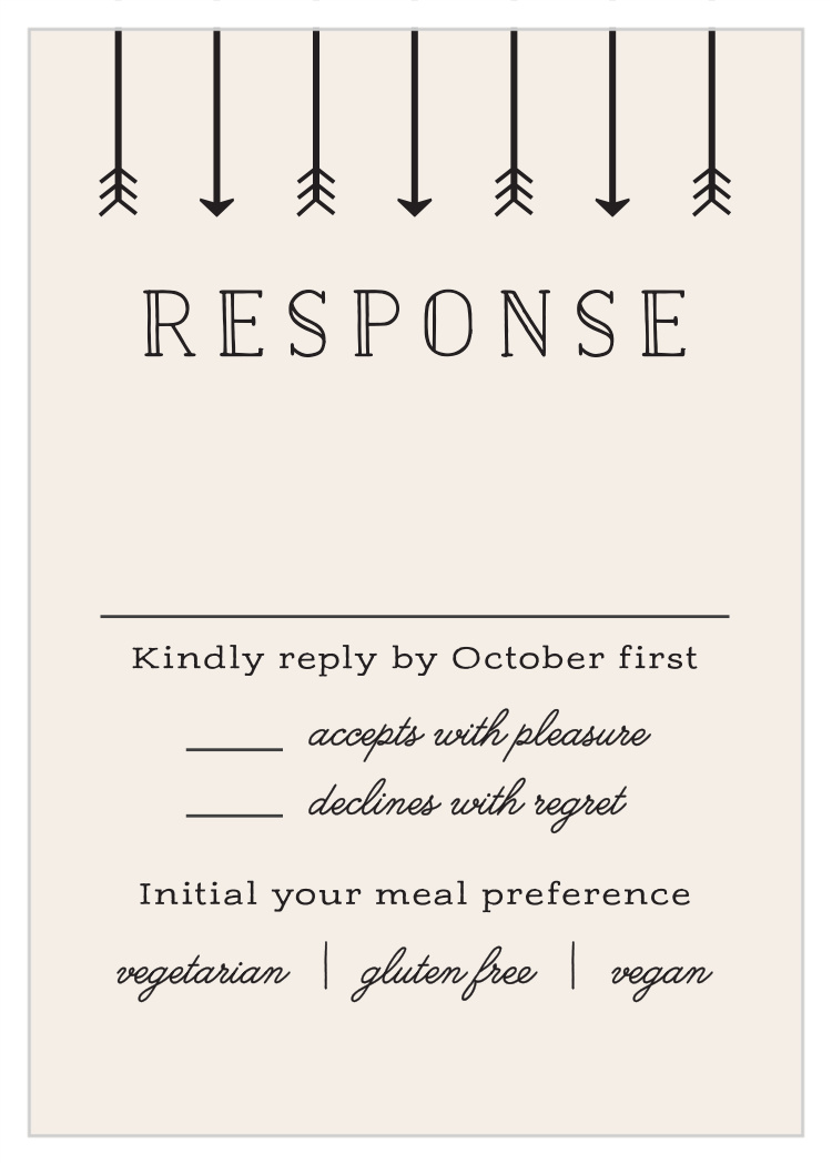 Overlapping Arrows Response Cards