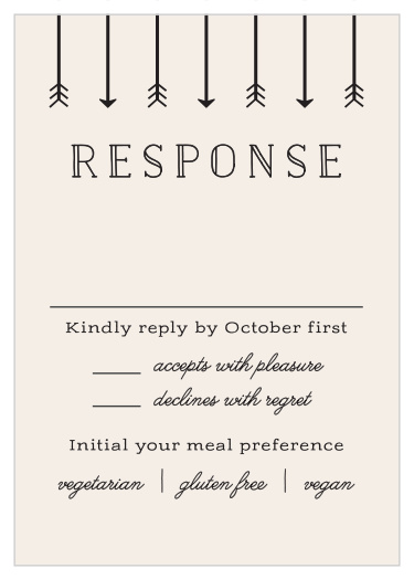 Overlapping Arrows Response Cards