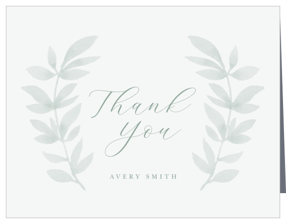 Leaf Sprigs Bridal Shower Thank You Cards