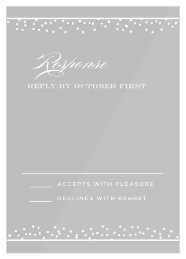 Antique Glamour Clear Response Cards