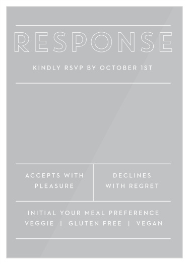 Boldly Outlined Clear Response Cards
