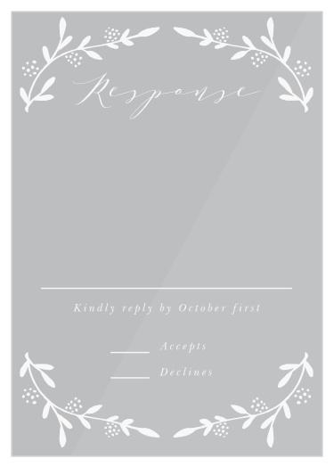 Lavish Berries Clear Response Cards