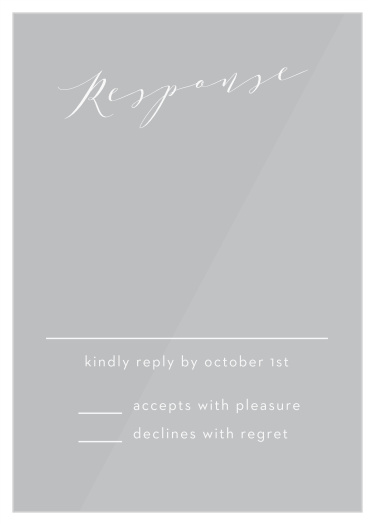 Lovely Blush Clear Response Cards