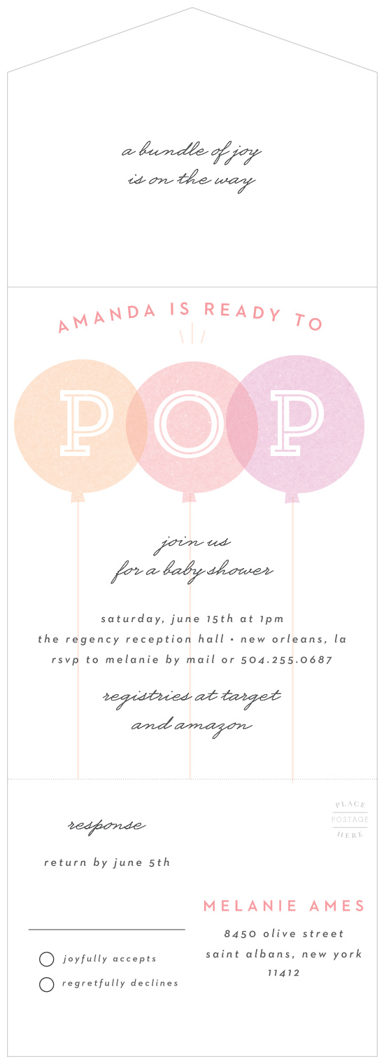 Our Seal-and-Sends make planning your perfect baby shower simpler than ever.