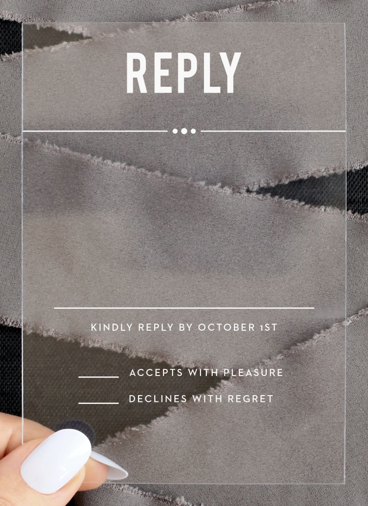 Eternal Playbill Clear Response Cards