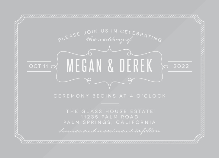 The Perfect Skies Clear Wedding Invitations is part of the Love vs Design collection by Basic Invite.