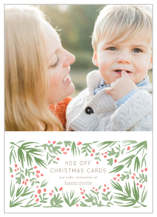 You must use your own photo on this card.  We ask that you do not order more than a 1 month supply to help minimize waste. You can always order more, and they will always arrive within a week.