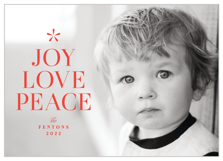 The Peace Tree Holiday Card is a perfect and simplistic way to send good tidings to your loved ones this season.