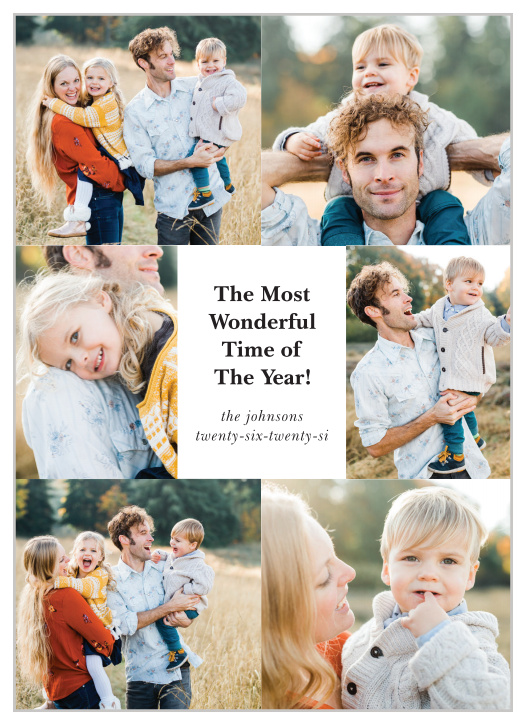 Create wonderful memories this holiday season with our Wonderful Memories Holiday Cards.