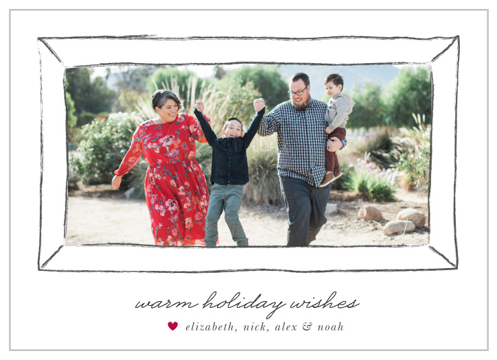 The jovial look of our Framed Wishes Holiday Cards is the perfect way to spread your festive spirit with your family and friends. 