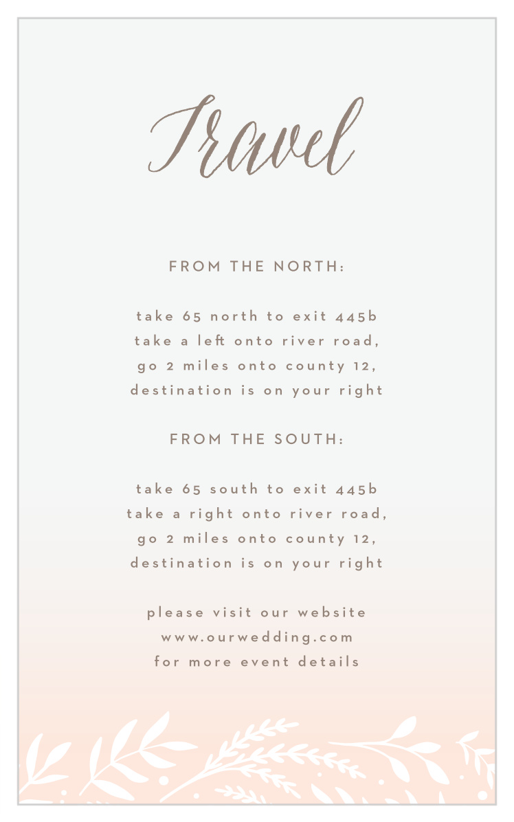 Flowering Script Direction Cards