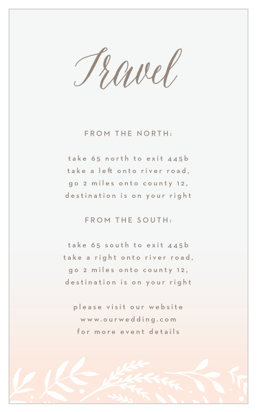 Flowering Script Direction Cards