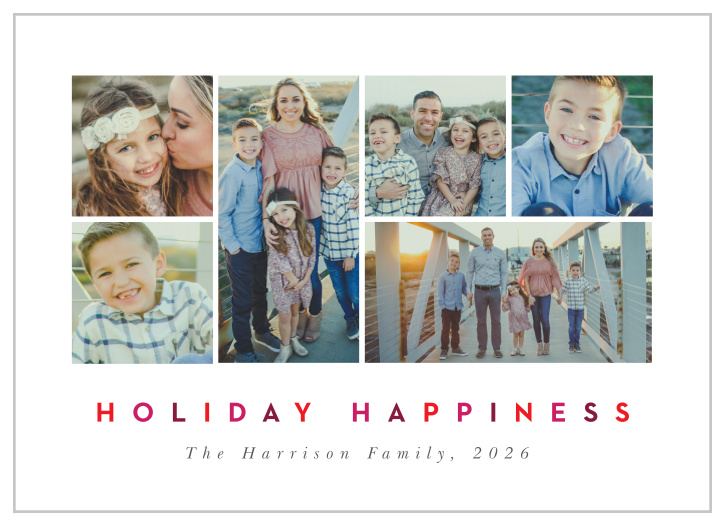 Keep it sweet and simple with our Holiday Happiness Holiday Cards.