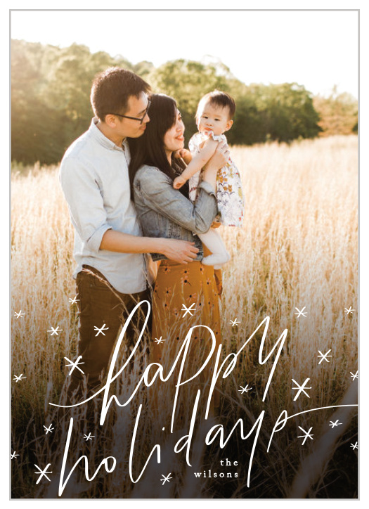 Wish everyone happy holidays with our Holiday Sparkles Holiday Cards.