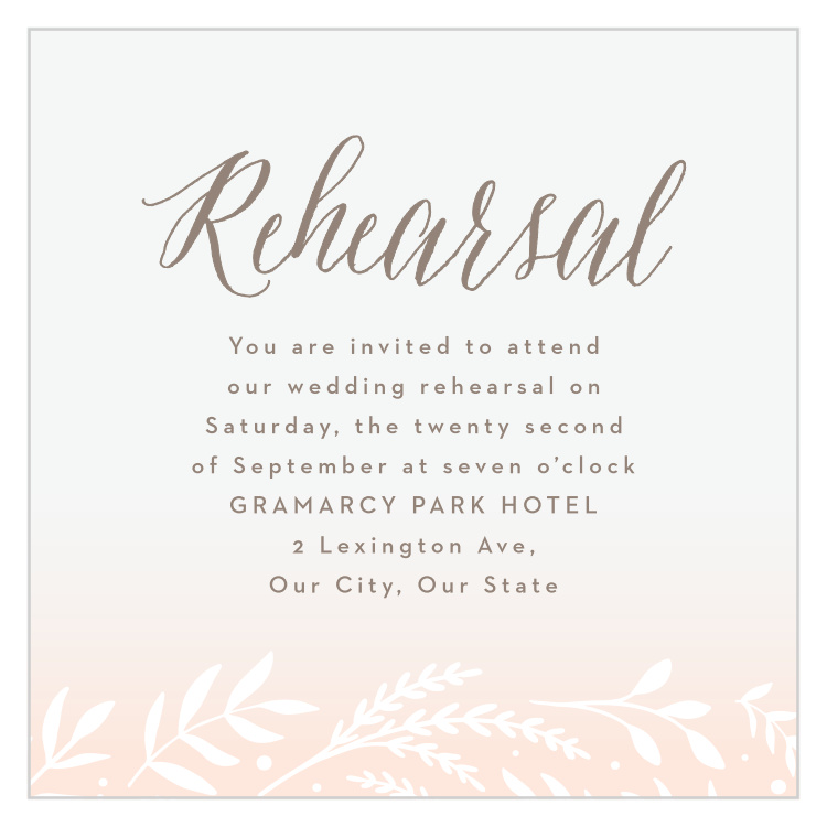 Flowering Script Rehearsal Cards