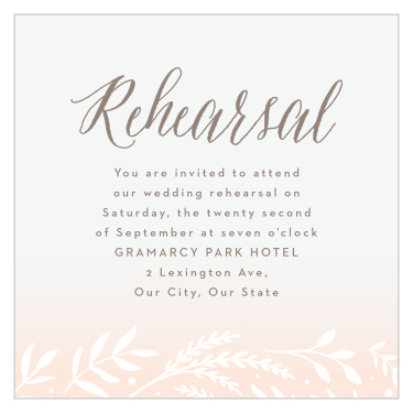 Flowering Script Rehearsal Cards