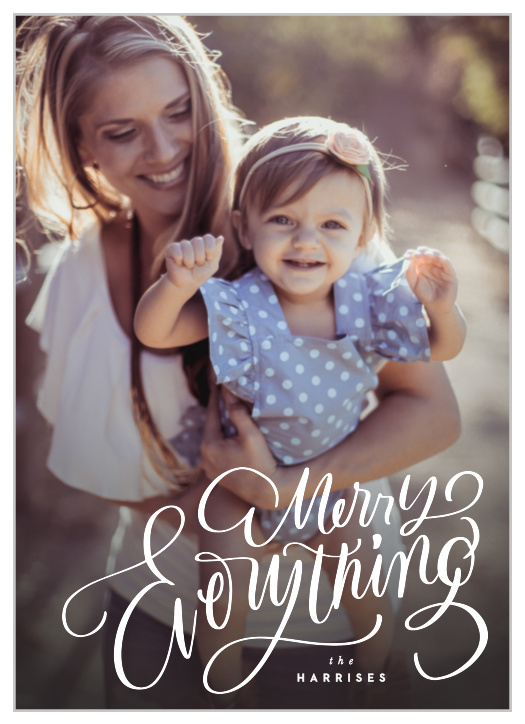 Our Merry Everything Holiday Cards let your photo take center stage.