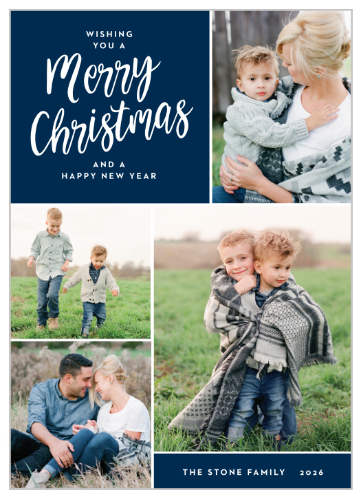 Wish your loved ones a very "Merry Christmas" with our Merry Moments Christmas Cards!