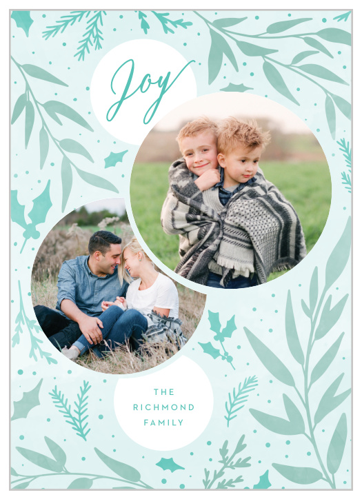 Send the spirit from Christmases past to your friends and family with our Monochrome Joy Holiday Cards. 
