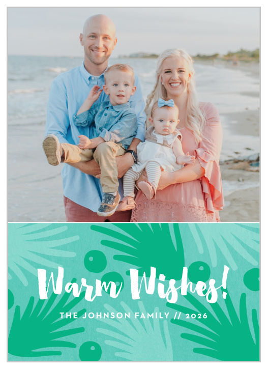 Send warm wishes with our Seas and Greetings Holiday Cards.