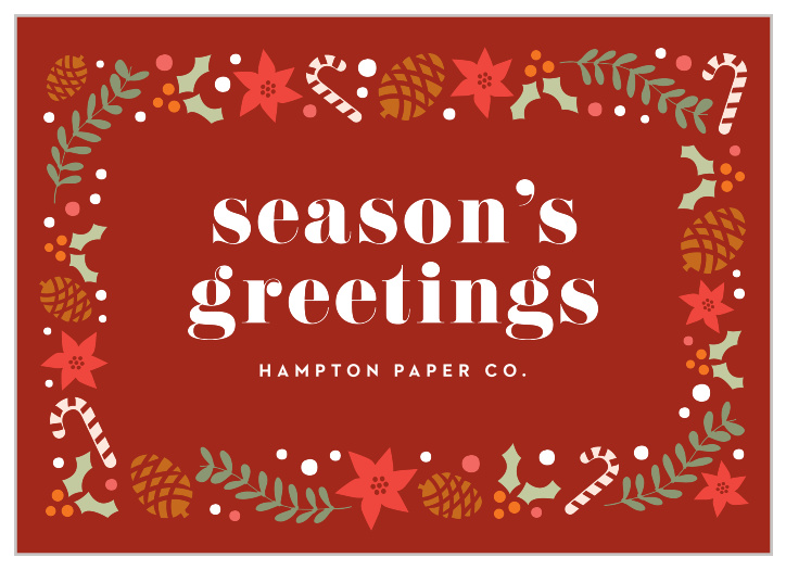 Our Iconic Wreath Corporate Holiday Cards are the perfect way to share your appreciation of clients and employees alike!