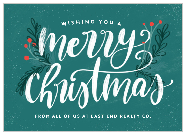 Our Classic Merry Corporate Holiday Cards are the perfect way to show your appreciation for clients and employees alike! 