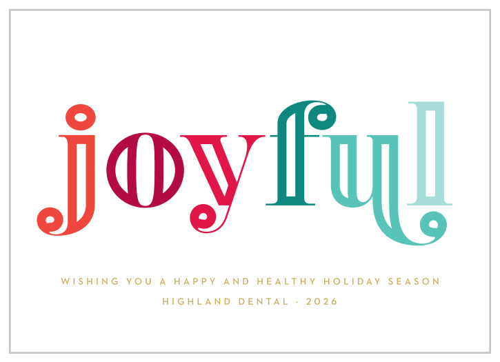 Our Bright Type Corporate Holiday Cards are the perfect way to show your appreciation for clients and employees alike! 
