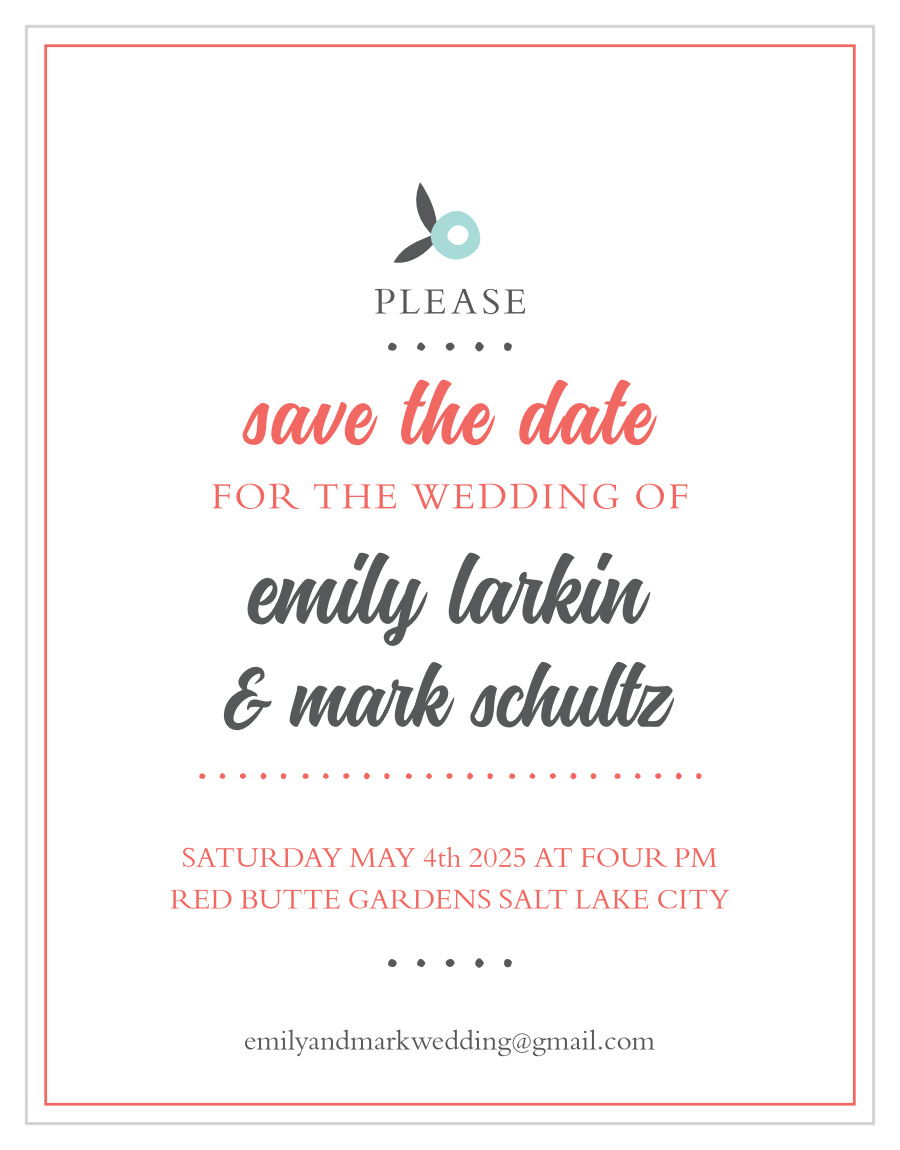 Surrounded by Flowers Save the Date Magnets