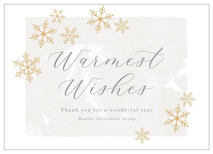 Our Falling Flakes Corporate Holiday Cards are just what you need to wish your clients and employees a happy holiday.