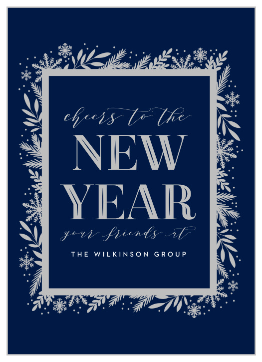 Our Frosty Flurries Corporate New Years Cards are the perfect way to show your appreciation for clients and employees alike! 