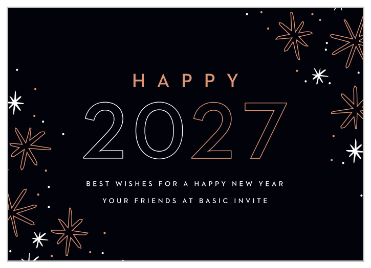 Our Falling Flakes Corporate New Years Cards are just what you need to wish your clients and employees a happy holiday.