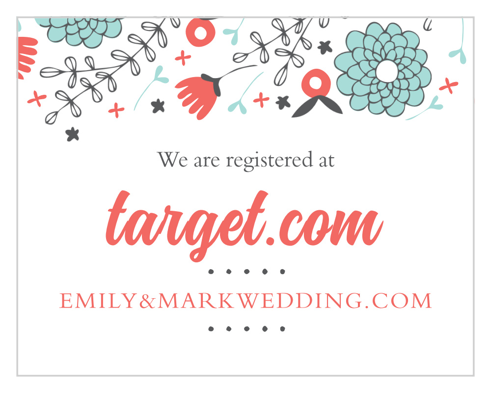 Surrounded by Flowers Registry Cards