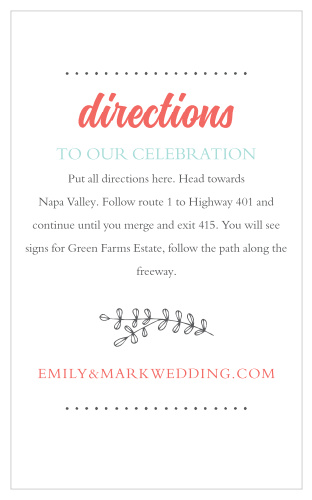 Surrounded by Flowers Direction Cards