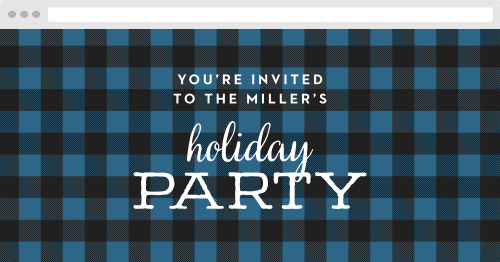 Rustic Plaid Holiday Website