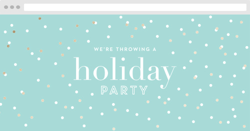 Modern Confetti Holiday Website