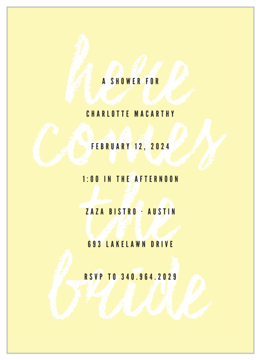 Bring your loved ones together to celebrate your upcoming big day with the classic look of our Big Cheers Bridal Shower Invitations.