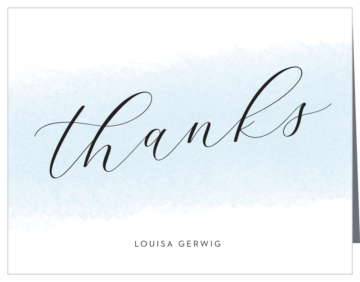 Dye Swash Bridal Shower Thank You Cards