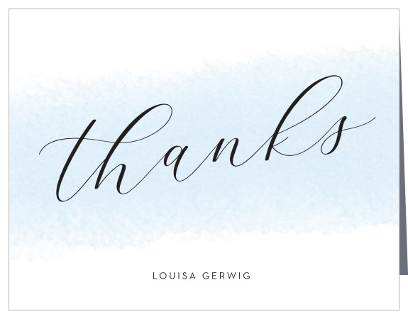 Dye Swash Bridal Shower Thank You Cards